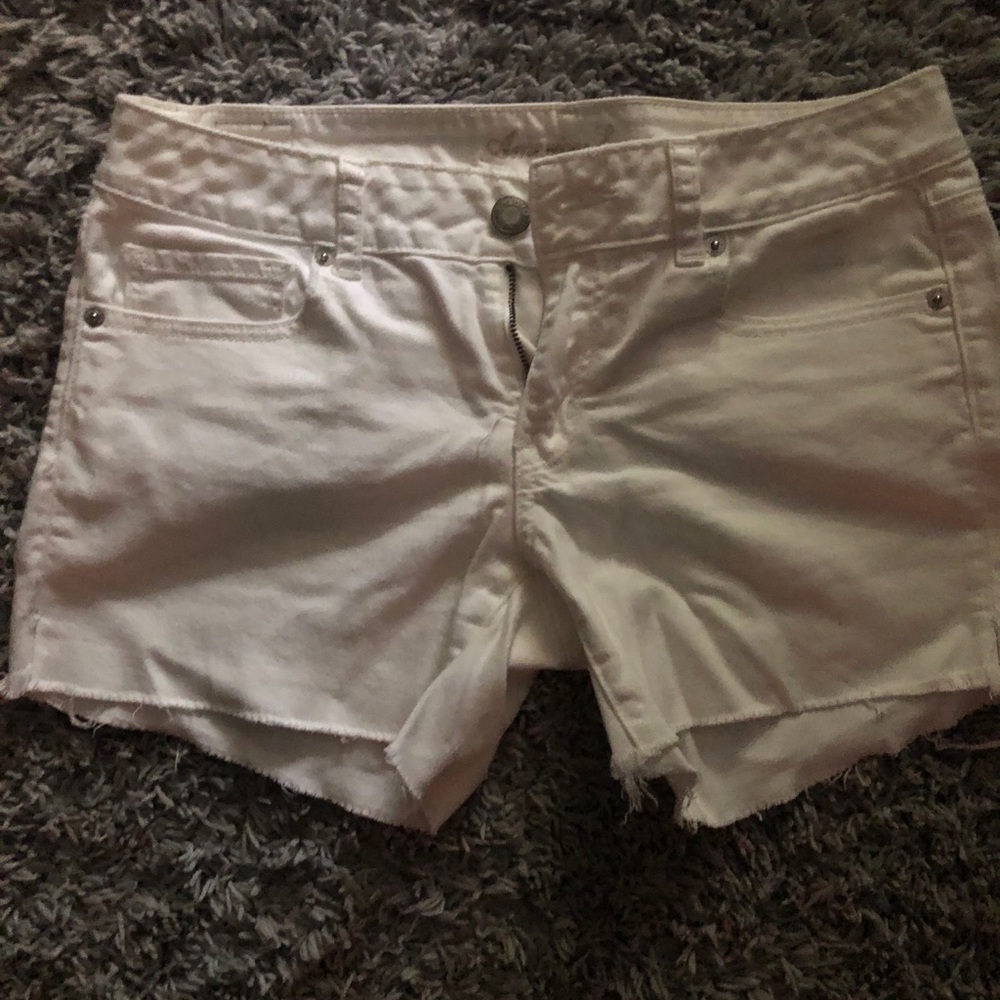 American eagle white shorts size 10